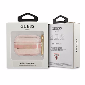 Guess GUAPHHTSP чехол для AirPods Pro розовый/розовый Strap Collection