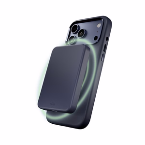 Pure Icon Magnētiskais Pro šķidra silikona viedtālruņa apvalks iPhone 17 Pro, MagSafe saderīgs, ar kameras aizsardzību un alumīnija pogām - tumši zils