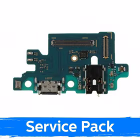 Charging Port Saderīgs ar Samsung A405 A40 2019 Ar Flex / Plata 100% Original (Service Pack)