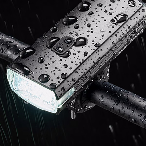 Wozinsky priekšējais velosipēda lukturis ar USB-C kabeli, 3000 lm – melns