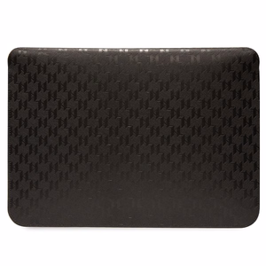 Karl Lagerfeld Saffiano Monogramma Ikonik apvalks 16" klēpjdatoram - melns