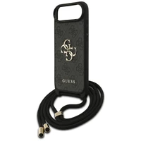 Guess 4G Big Logo Cord Stap soma pāri plecam viedtālrunim iPhone Air - melns
