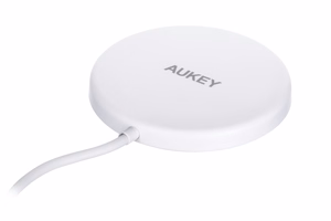 AUKEY Aircore Magnetic LC-A1 bezvadu magnētiskais Qi lādētājs USB-C 15W balts