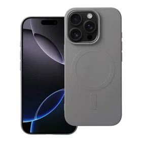 SILIKONA MAGNĒTISKAIS APVALKS (liels caurums) saderīgs ar MagSafe priekš IPHONE 16 Pro titāna pelēks