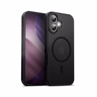 Crong Hybrid Frost MAG Cover - MagSafe iPhone 17 maciņš (melns)