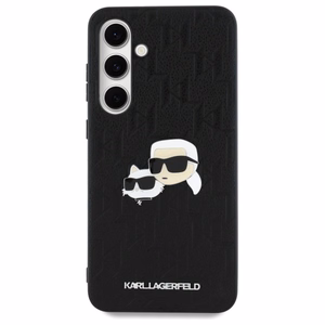 Karl Lagerfeld KLHCS24FEPGKLKCPK Sam S24 FE S721 melns/melns cietais apvalks Monogramma Karl&Chaoupette Galvas Piespraude