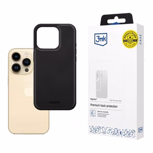 3mk Hardy Apple Silky Leather MagCase Apple iPhone 14 Pro - Melns