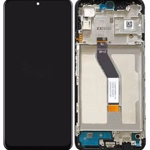 LCD ekrāns Xiaomi Poco M4 Pro 5G/Redmi Note 11S 5G/Redmi Note 11T 5G ar skārienjutīgo ekrānu ar rāmi melns ORG