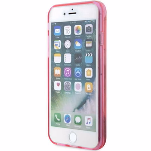 Karl Lagerfeld KLHCI8LNKHCP iPhone 7/8/SE 2020/2022 rozā/rozā cietais apvalks Mirdzošs Karl Galva