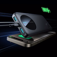 Portatīvais lādētājs Joyroom JR-PBF12 10000mAh 2,4A 2x USB-A 1x USB-C (melns)