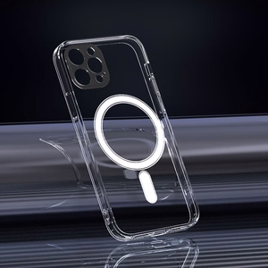 Anti Shock 1,5 mm Magnētiskais viedtālruņa apvalks iPhone 15 Pro Max 6,7" caurspīdīga kameras aizsardzība