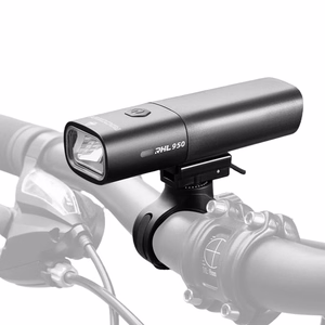 Rockbros RHL950 priekšējais velosipēda lukturis, 950lm ar noņemamu USB-C akumulatoru – krāsa: melna