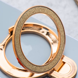 Tālruņa statīvs CIRCLE GLITTER – lipīgs – zelta
