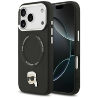 Karl Lagerfeld Karl Pin Magnētiskais viedtālruņa apvalks iPhone 17 Pro - Melns
