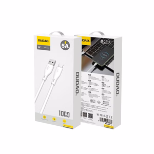 Dudao USB / USB Type C 5A 1m balts (L2T 1m white)