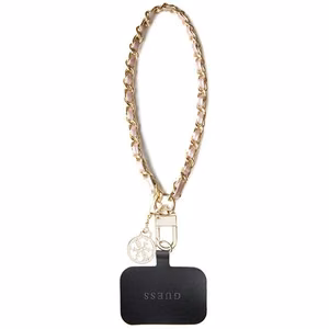 GUESS hand strap GUOUCHSAMC4P (Saffiano Chain Strap 4G Charm) pink