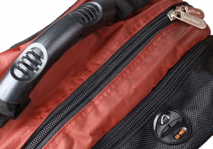 Addison 311015 notebook case 39.6 cm (15.6") Backpack melns, Burgundy