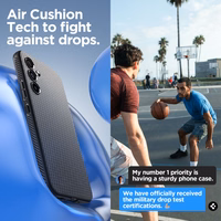 Spigen Liquid Air viedtālruņa apvalks Samsung Galaxy A54 5G – matēti melns