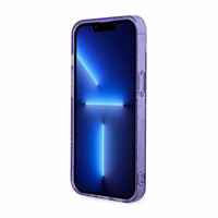 Guess GUHMP14MHCMCGU iPhone 14 Plus 6.7" violets auksinis viedtālruņa apvalks MagSafe