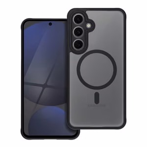 Чехол для Samsung S24 FE Full Matte Mag Cover совместимый с MagSafe чёрный