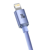 Baseus kabelis Crystal Shine USB-C - Lightning 2,0 m 20W violets