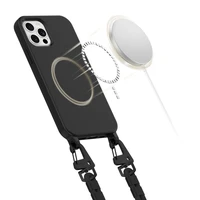 Tech-Protect MagNecklace Magnētiskais viedtālruņa apvalks iPhone 12 / 12 Pro - melns