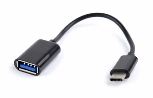 Gembird A-OTG-CMAF2-01 USB cable, 0.2 m, USB-C to USB-A, black