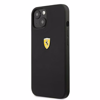 Ferrari FESSIHCP13SBK iPhone 13 mini 5.4" melns/melns cietais viedtālruņa apvalks silikona