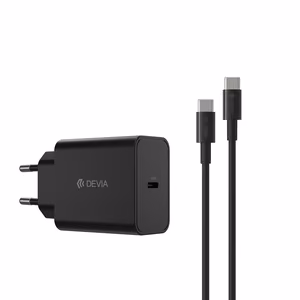 Devia wall charger Rocket PD 45W 1x USB-C white + cable USB-C - USB-C