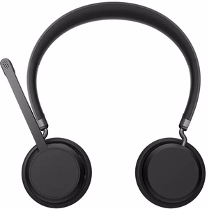 Lenovo 4XD1Q30302 bezvadu austiņas ar mikrofonu, ar stīpu, zvaniem/mūzikai, Bluetooth, melnas