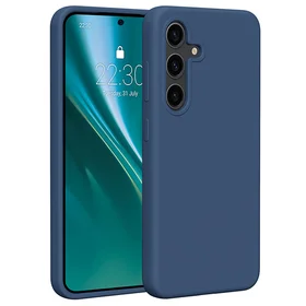 Etteri Silicone case for Samsung Galaxy S25 Plus dark blue