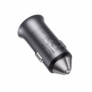Auto lādētājs Acefast B16 95W USB-C/USB-A pelēks
