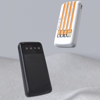 Universāls portatīvais lādētājs Dudao K6Pro 10000mAh ar USB, USB-C, Lightning kabeļiem