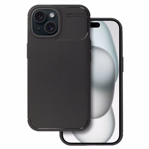 Tel Protect Carbon Elite maciņš iPhone 15 melns
