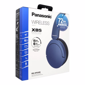 Zilas bezvadu austiņas PANASONIC RB-HF630BE-A ar ENC