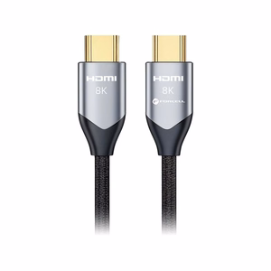 Kabelis HDMI 2.1 Forcell Cafule 8K 60Hz / 4K 120Hz - Ultra High Speed, HDR, eARC, VRR, 48Gbps 5 m melns