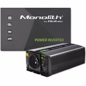 Qoltec Monolith barošanas adapteris / invertors Auto/iekštelpu 600 W melns