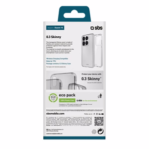 SBS Skinny Cover Xiaomi 15 - caurspīdīgs