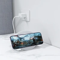 Devia Bluetooth skaļrunis IM-3 ar bezvadu lādētāju 15 W un gaiši baltu krāsu