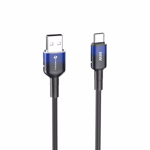 FORCELL F-ENERGY C352 kabelis USB A uz Type C QC4.0 3A 66W Gradients 1 m melns
