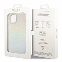 Guess IML Faceted Mirror Disco Iridescent viedtālruņa apvalks iPhone 15 - daudzkrāsains