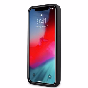 AMG silikona liels logotips apvalks iPhone 12 Pro Max - melns