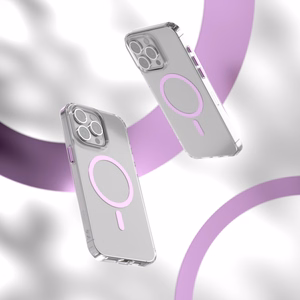 Etteri Krāsains Magnētiskais viedtālruņa apvalks iPhone 12 / 12 Pro 6,1" rozā