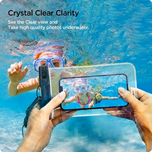 Spigen Aqua Shield A601 apvalks ūdensnecaurlaidīgs IPX8 - caurspīdīgs 2 gab.