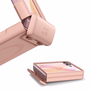 Tech-Protect Kevlar Aura vāciņš modelim Samsung Galaxy Z Flip 8, saderīgs ar MagSafe – rozā