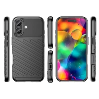 Thunder viedtālruņa apvalks iPhone 17 - melns