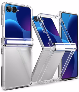 Ringke Fusion Flap maciņš modelim Samsung Galaxy Z Flip 8 – caurspīdīgs