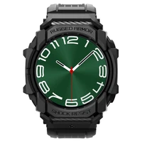 Spigen Rugged Armor Pro apvalks pulkstenim Samsung Galaxy Watch Ultra (47mm) - matēts melns