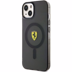 Ferrari FEHMP14MURKK iPhone 14 Plus 6.7" melns/melns cietais apvalks Translucent Magnētiskais