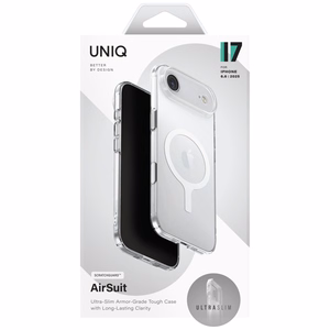 Uniq Airsuit viedtālruņa apvalks iPhone 17 Air Magclick uzlāde - caurspīdīgs